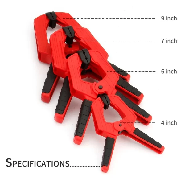 Heavy Duty Woodworking Plastic Spring Clamp Strong A Type Extra Large Clip Nylon Wood Carpenter Tool - Image 3