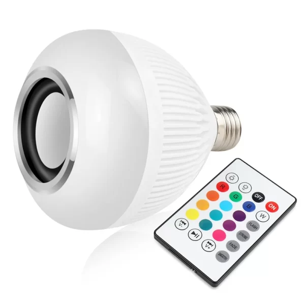 Lâmpada Led Caixa de Som Bluetooth com Controle de 12W - Image 6