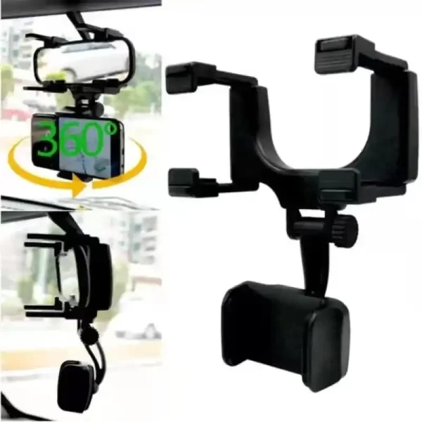 Suporte para celular para carro, montagem automática, espelho retrovisor, carro, caminhão, gps 360 - Image 2